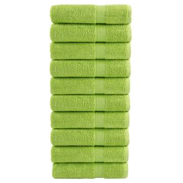 Premium Shower Towels SOLUND 10 pcs - Apple Green 70x140 cm