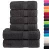 6 Piece Premium Towel Set SOLUND Anthracite - 600 gsm Quality