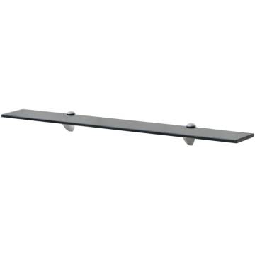 Stylish 80x10 cm Floating Glass Shelf - 8 mm | HipoMarket