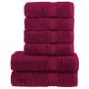  6 Piece Premium Towel Set SOLUND Bordeaux 600 gsm Colour bordeaux Quantity in Package 1 