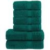  6 Piece Premium Towel Set SOLUND Green 600 gsm Colour green Quantity in Package 1 