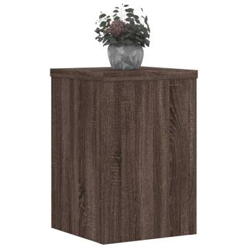 Plant Stands 2 pcs Brown Oak - Durable Engineered Wood