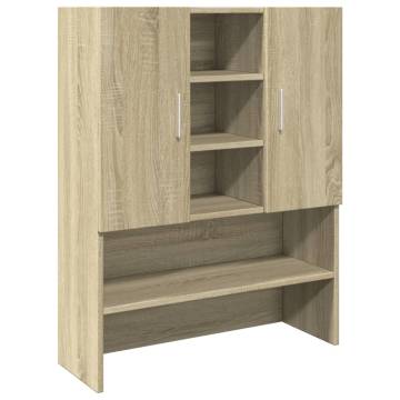 Washing Machine Cabinet Sonoma Oak - 70.5x24x90 cm