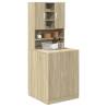 Washing Machine Cabinet Sonoma Oak - 70.5x24x90 cm