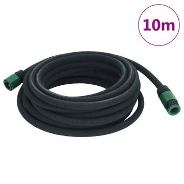 Garden Soaker Hose Black 0.6" 10m Rubber - Efficient Irrigation