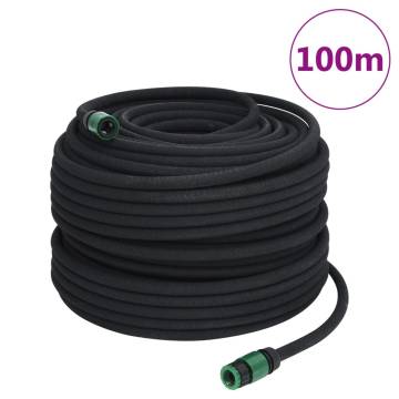 Garden Soaker Hose Black 0.6" 100m - Durable Irrigation Solution