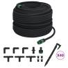 Garden Soaker Hose Black 0.6" 100m - Durable Irrigation Solution