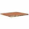 Solid Acacia Live Edge Side Table 40x40x2.5 cm | HipoMarket