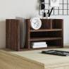  Desk Organiser Brown Oak 44.5x24x25 cm Engineered wood Colour brown oak 