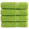 Premium Hand Towels SOLUND - 4 pcs Apple Green 50x100 cm