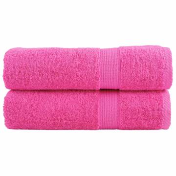 Premium Pink Hand Towels SOLUND - 2 pcs 50x100 cm 600 gsm