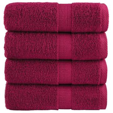 Premium Soap Towels SOLUND 4pcs Bordeaux 30x30cm - Quality & Softness