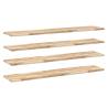 Floating Shelves (4 pcs) - Untreated Solid Wood Acacia