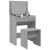 Dressing Table and Stool Grey Sonoma - Stylish & Durable