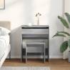 Dressing Table and Stool Grey Sonoma - Stylish & Durable