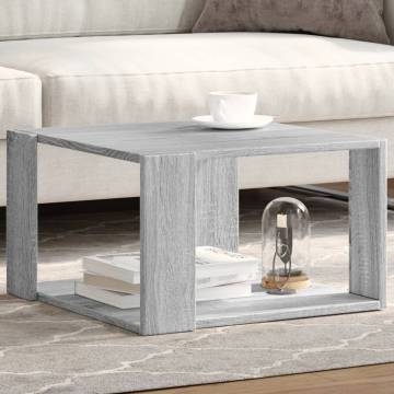 Stylish Grey Sonoma Coffee Table - Engineered Wood | HipoMarket