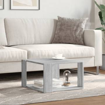 Stylish Grey Sonoma Coffee Table - Engineered Wood | HipoMarket