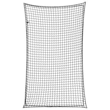 Durable Black Trailer Net with Elastic Rope - 2.5x1.5 m PP