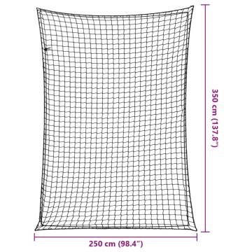 Trailer Net with Elastic Rope Black 3.5x2.5m - Durable & Secure