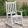  Rocking Chair for Children White Solid Wood Poplar Colour white Quantity in Package 1 