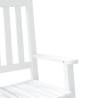 Comfortable White Rocking Chair for Kids - Durable Poplar Wood