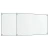 Kitchen Backsplashes 2 Pcs - Transparent Tempered Glass 70x40 cm