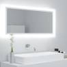 LED Bathroom Mirror White 100x8.5x37 cm - Stylish & Functional