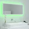 LED Bathroom Mirror White 100x8.5x37 cm - Stylish & Functional