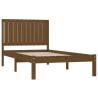 Honey Brown Solid Wood Pine Bed Frame 100x200 cm | HipoMarket