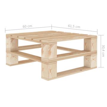 Garden Pallet Table - Durable Pinewood for Outdoor Living