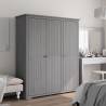  Wardrobe BODO Grey 151.5x52x176.5 cm Solid Wood Pine Colour grey Size 146 x 53.5 x 173 cm Quantity in Package 1 Amount 