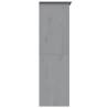 Wardrobe BODO Grey - Solid Pine Wood Classic French Design