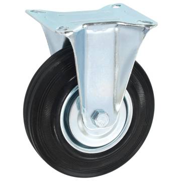 24 pcs Fixed Casters 125 mm - Durable & Smooth Rolling