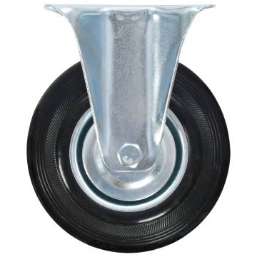 24 pcs Fixed Casters 125 mm - Durable & Smooth Rolling
