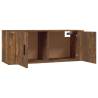 Wall-Mounted TV Cabinets (3 pcs) - Smoked Oak - Hipomarket