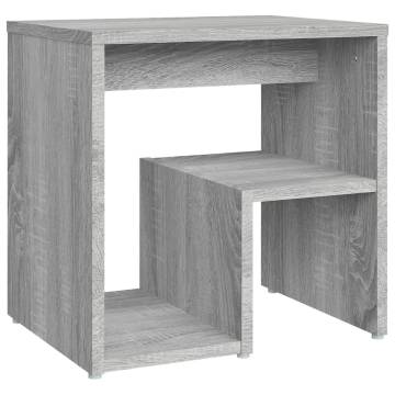 Bed Cabinet Grey Sonoma - Stylish Engineered Wood Nightstand