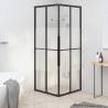  Shower Cabin Half Frosted ESG 70x70x180 cm Black Size 70 x 70 x 180 cm Model half frosted 