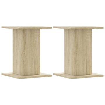 Plant Stands 2 pcs Sonoma Oak - Durable Engineered Wood