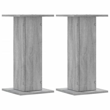 Grey Sonoma Plant Stands - 2 Pcs, 30x30x60 cm | HipoMarket