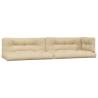 Pallet Cushions 5 pcs Beige Fabric for Outdoor & Indoor Use