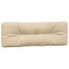 Pallet Cushions 5 pcs Beige Fabric for Outdoor & Indoor Use