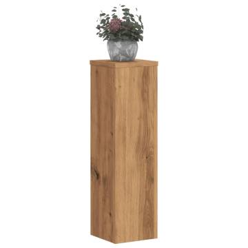 Plant Stand Set of 2 - Artisan Oak - 17x17x60 cm