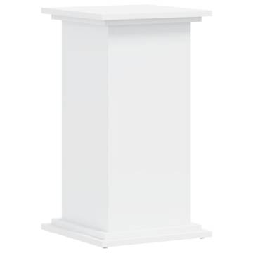 White Plant Stand 33x33x60 cm - Durable Engineered Wood