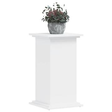 White Plant Stand 33x33x60 cm - Durable Engineered Wood