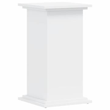 White Plant Stand 33x33x60 cm - Durable Engineered Wood