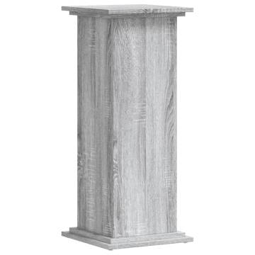 Plant Stand Grey Sonoma - Stylish Engineered Wood 33x33x80 cm