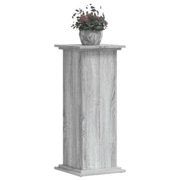 Plant Stand Grey Sonoma - Stylish Engineered Wood 33x33x80 cm