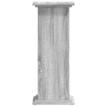 Plant Stand Grey Sonoma - Stylish Engineered Wood 33x33x80 cm