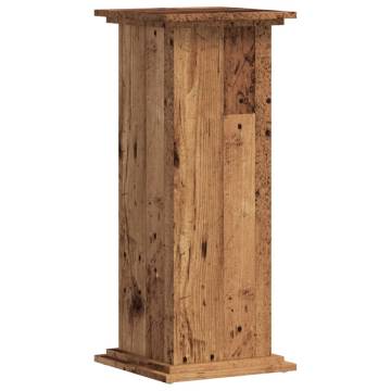 Plant Stand Old Wood 33x33x80 cm | Durable Engineered Wood