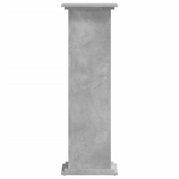 Plant Stand - Concrete Grey 33x33x100 cm | Durable Engineered Wood